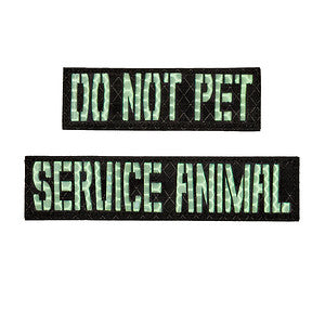 Service Animal Cell Tag in Glow Glint